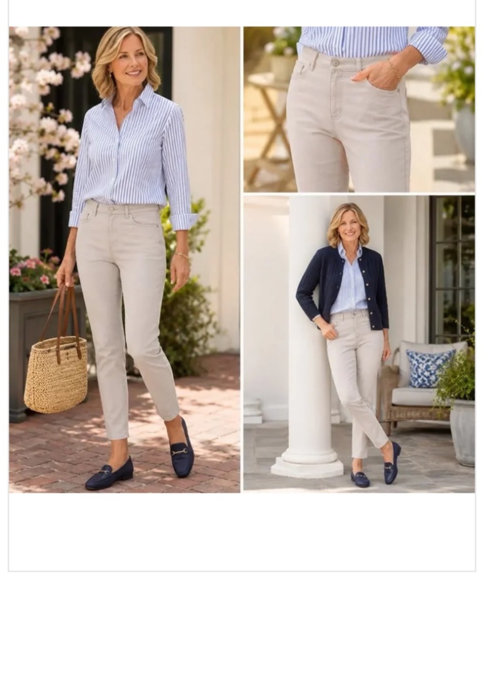 Talbot's Flawless 5 Pocket Slim Ankle Jeans in Dove Gray